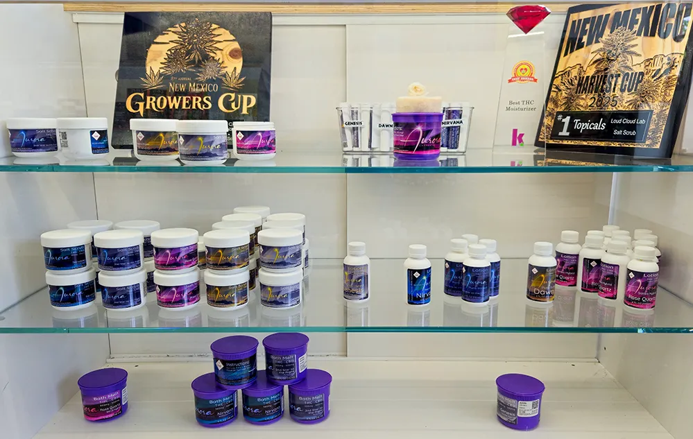 Aurora topicals shelf